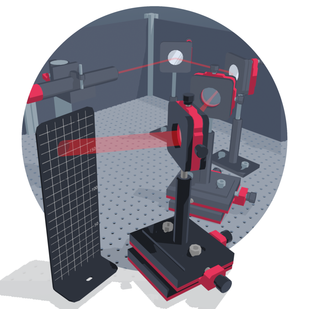 Réalité virtuelle : collimation laser