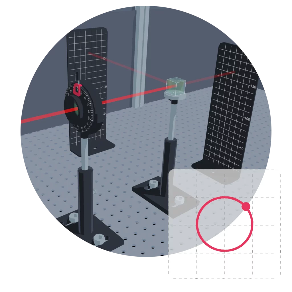 Réalité virtuelle - polarisation laser
